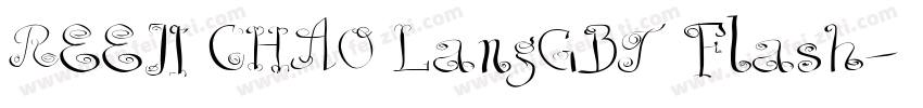 REEJI CHAO LangGBT Flash字体转换